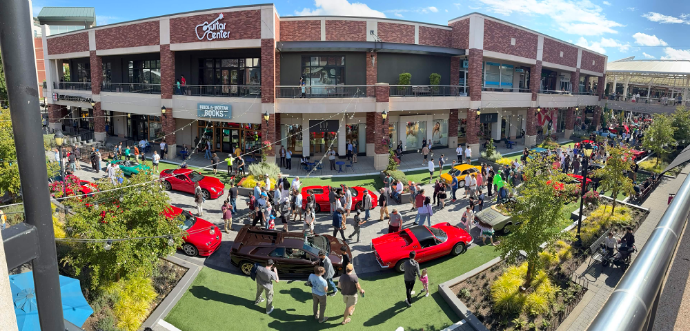 Panorama of (one portion of) the Redmond car show