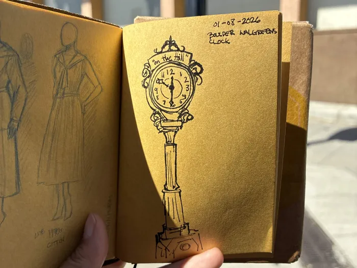Drawing of a clock