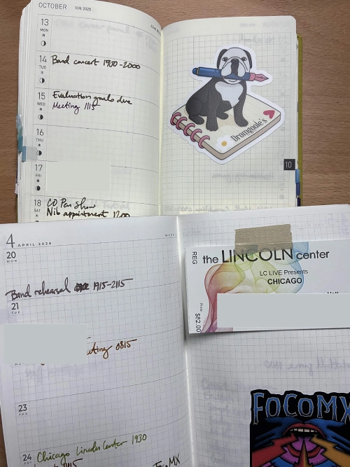 Hobonichi Weeks and Sterling Ink layouts