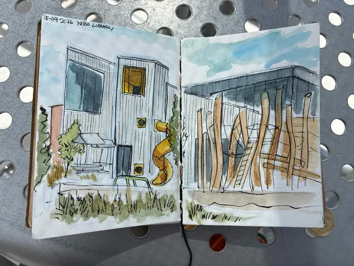 North Boulder Library sketch
