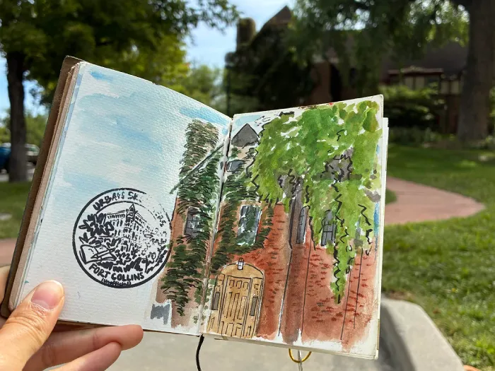 University House on Remington sketch