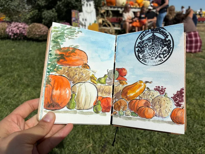 Painting of pumpkins