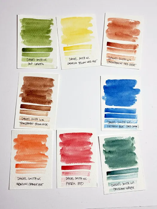 Daniel Smith watercolor swatches