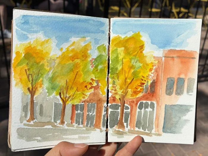 Painting of trees